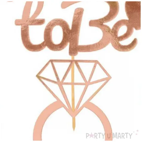 pikery wieczor paniensk bride to be rose gold partycollection 11 5 cm 4 szt