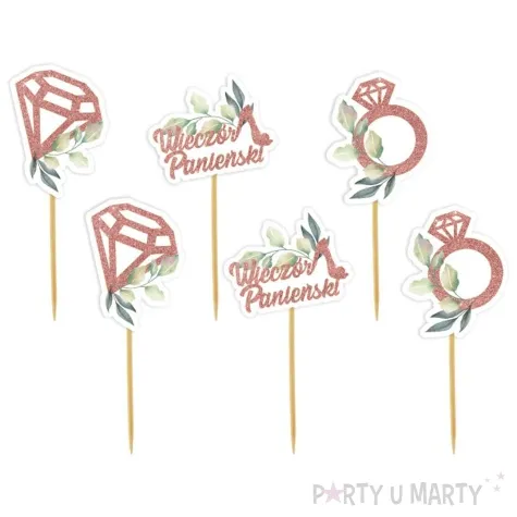 pikery wieczor panienski eukaliptus rose gold 6 szt