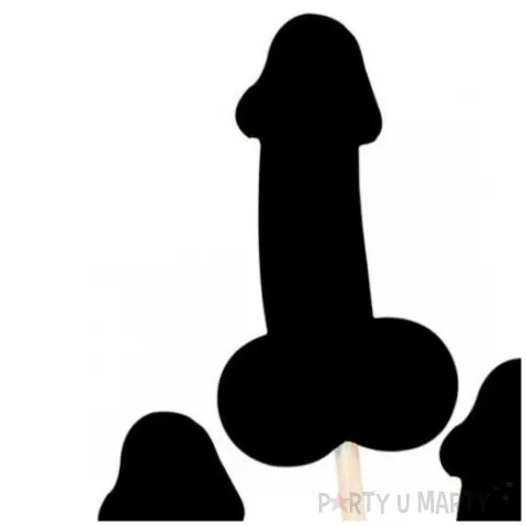 pikery wieczor panienski penisy czarny partycollection 10 5 cm 5 szt