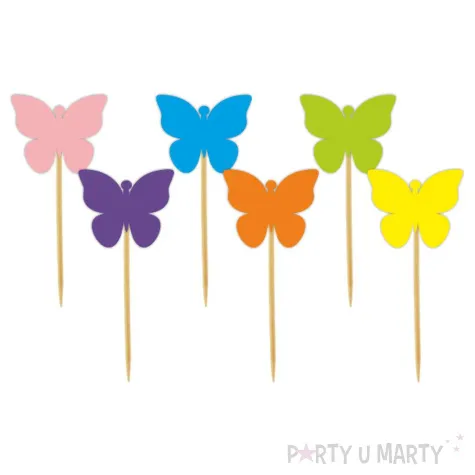 pikery wiosna motylki mix 6 szt