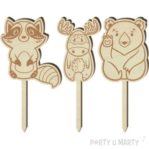 pikery zwierzatka gorskie ddrewno 7 5 cm 3 szt