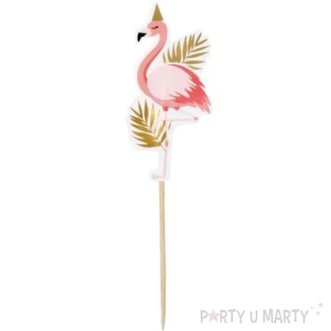 piki ozdobne flamingi hawajskie boland 13 cm 12 szt