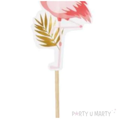 piki ozdobne flamingi hawajskie boland 13 cm 12 szt