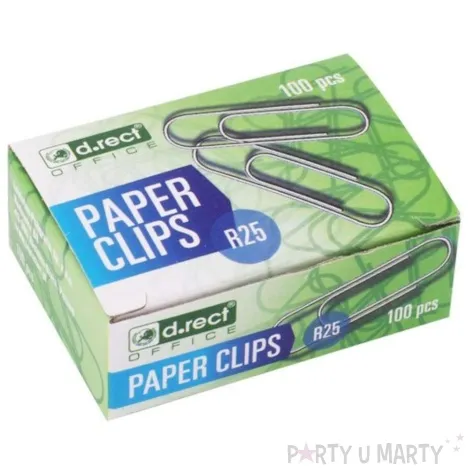 pinacze classic metalowe d rect 25 mm 100 szt