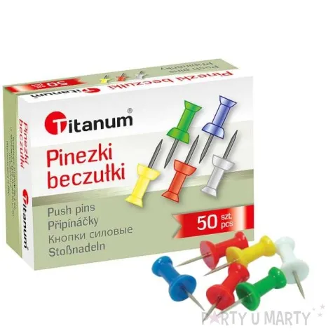 pinezki beczulki mix titanum 50 szt