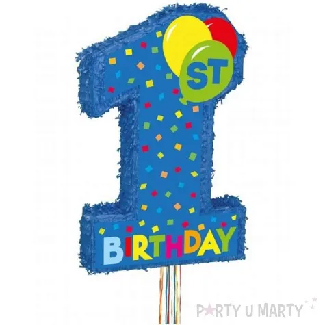 piniata 1 urodziny chlopca unique 56x36 cm