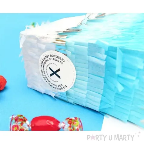 piniata cyfra 1 niebieski godan 50 x 35 cm