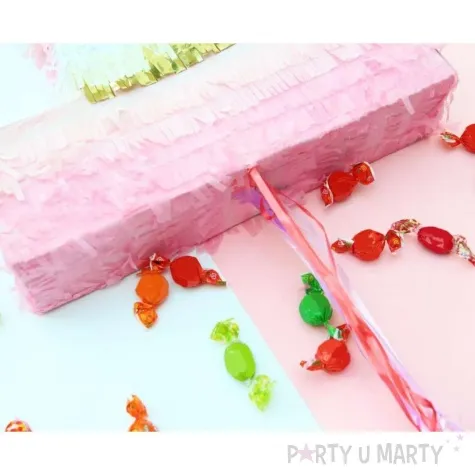 piniata cyfra 1 rozowo zlota godan 50 x 35 cm