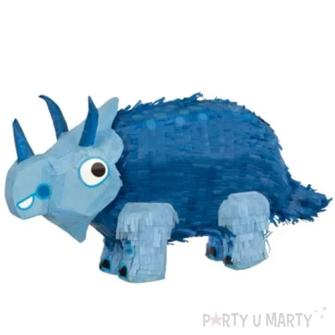 piniata dinozaur triceratops niebieski unique 48 x 30 5 cm