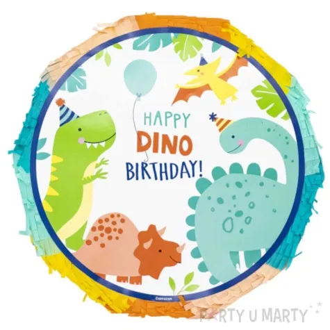 piniata happy dino birthday dinozaury amscan 32 x 32 5 cm