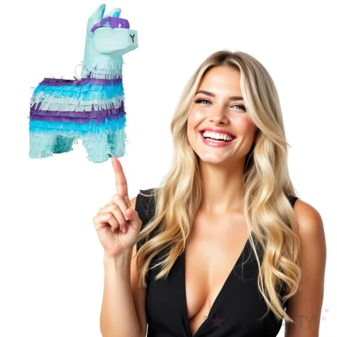 piniata lama battle royale niebieski amscan 45 cm