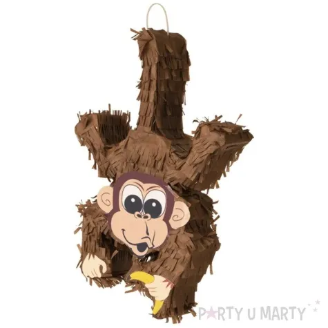 piniata malpa z bananem brazowy smiffys 44 x 17 cm