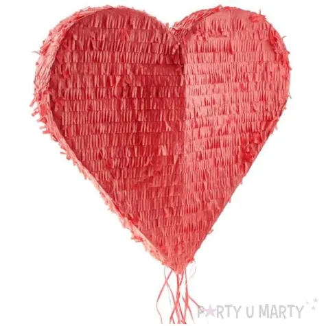 piniata serce czerwona godan 45 x 45 cm
