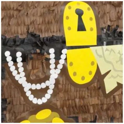 piniata skrzynia skarbow unique 27 x 31 cm