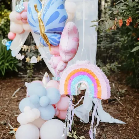 piniata tecza skladana partydeco 50 x 33 x 10 cm