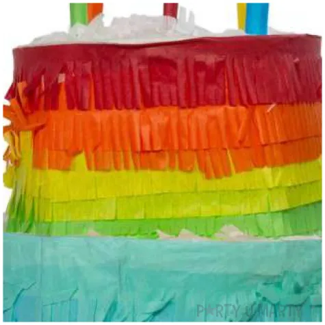 piniata tort teczowy folat 25x23 cm