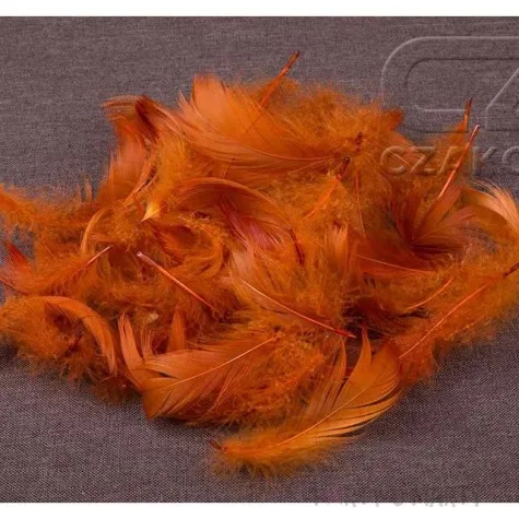 piorka dekoracyjne brazowe woreczek