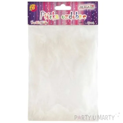 piorka dekoracyjne classic biale aliga 10 12 cm 50 szt