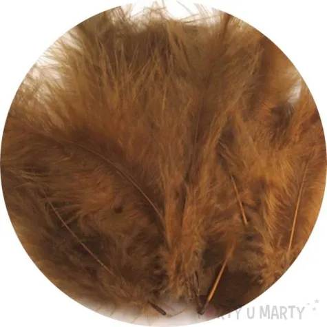 piorka dekoracyjne classic brazowy stoklasa 9 16 cm 20 szt