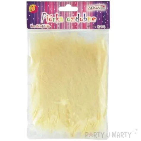 piorka dekoracyjne classic ecru aliga 10 12 cm 50 szt