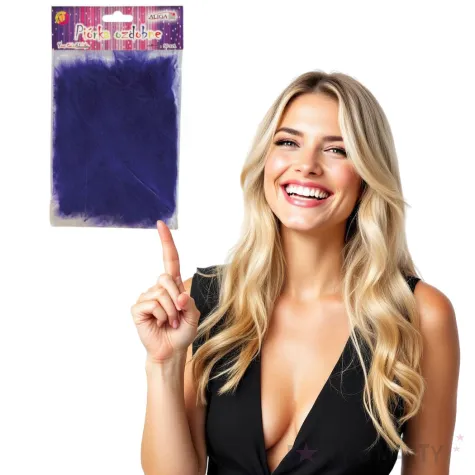 piorka dekoracyjne classic fioletowe aliga 10 12 cm 50 szt