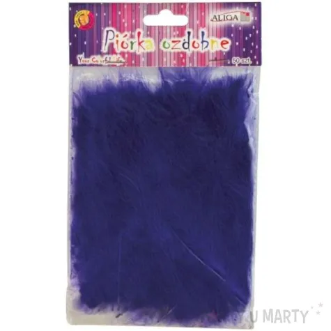 piorka dekoracyjne classic fioletowe aliga 10 12 cm 50 szt
