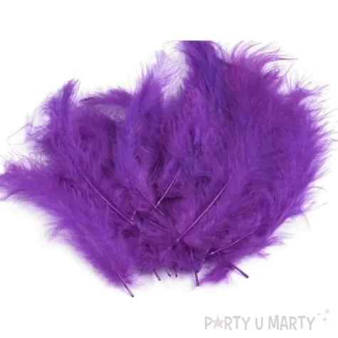 piorka dekoracyjne classic fioletowy ciemny stoklasa 9 16 cm 20 szt