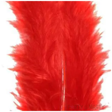 piorka dekoracyjne classic geste czerwone titanum 20 szt