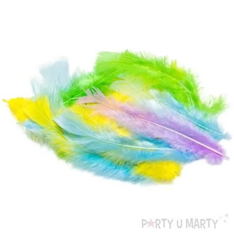 piorka dekoracyjne classic mix pastelowy brewis 4 10 cm 50 szt