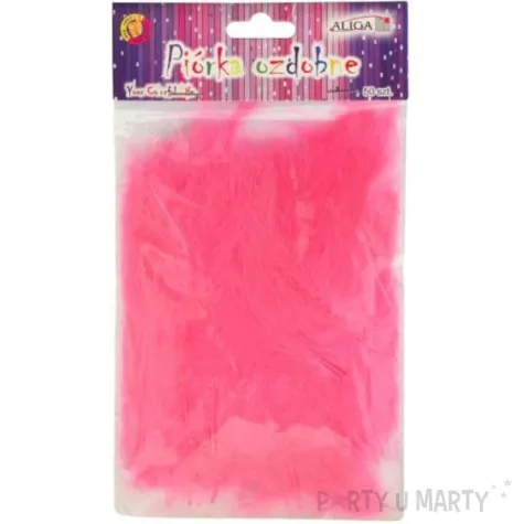 piorka dekoracyjne classic rozowe aliga 10 12 cm 50 szt