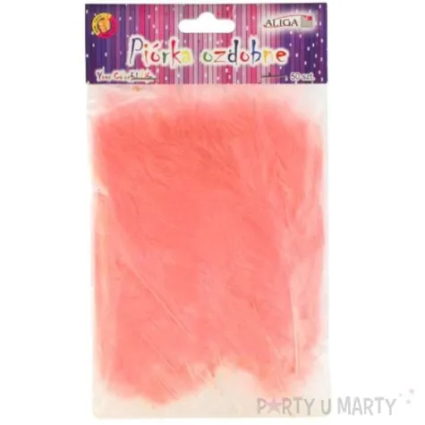 piorka dekoracyjne classic rozowe jasne aliga 10 12 cm 50 szt