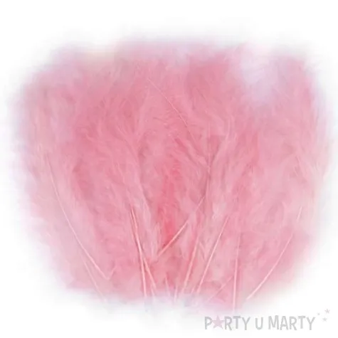 piorka dekoracyjne classic rozowy pudrowy stoklasa 9 16 cm 20 szt