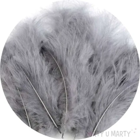 piorka dekoracyjne classic szary ciemny stoklasa 9 16 cm 20 szt