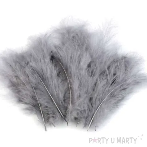 piorka dekoracyjne classic szary ciemny stoklasa 9 16 cm 20 szt