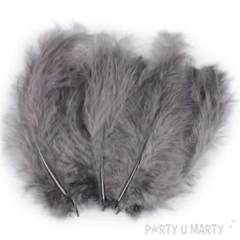 piorka dekoracyjne classic szary popielaty stoklasa 9 16 cm 20 szt