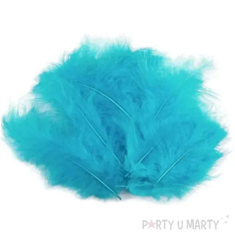 piorka dekoracyjne classic turkusowe stoklasa 9 16 cm 20 szt