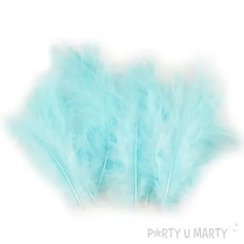 piorka dekoracyjne classic turkusowy stoklasa 9 16 cm 20 szt