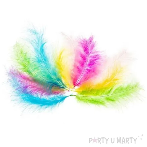 piorka dekoracyjne indycze pastelowy mix brewis 10 15 cm 10 szt