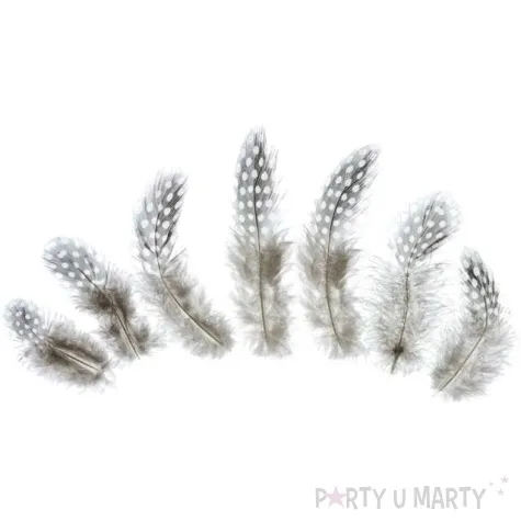 piorka dekoracyjne kropki brazowy partydeco 50 szt