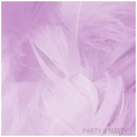 piorka dekoracyjne krotkie fioletowe partypal 5 8 cm 50 szt