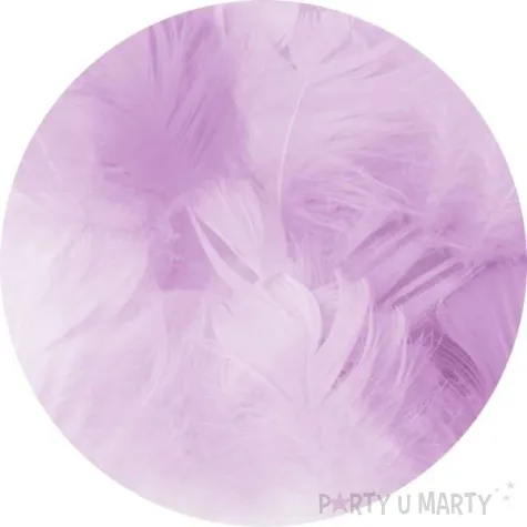 piorka dekoracyjne krotkie fioletowe partypal 5 8 cm 50 szt