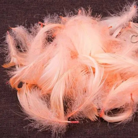 piorka dekoracyjne lososiowe woreczek