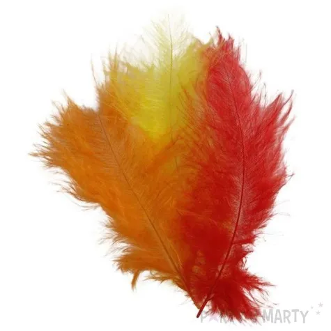 piorka dekoracyjne ogniste mix titanum 50 szt