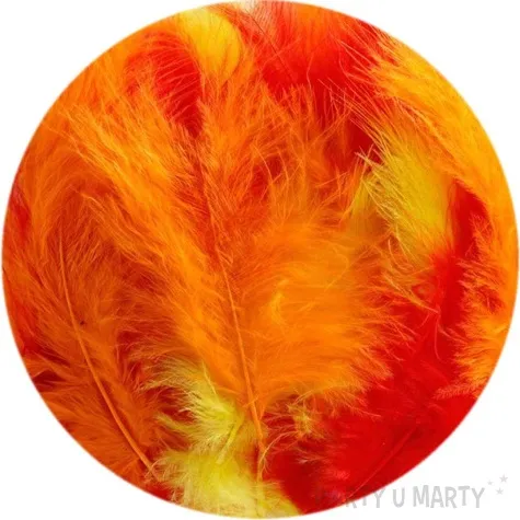 piorka dekoracyjne ogniste mix titanum 50 szt