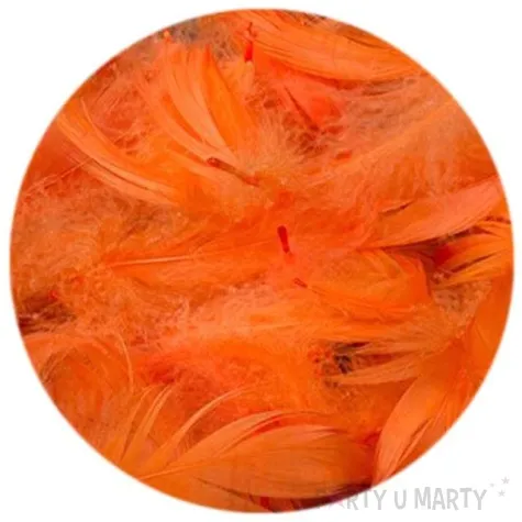 piorka dekoracyjne pomaranczowe woreczek