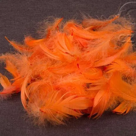 piorka dekoracyjne pomaranczowe woreczek