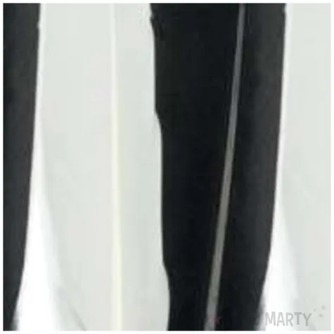 piorka dekoracyjne posrebrzane bialo czarne aliga 16 5 cm 6 szt