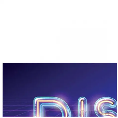 plakat disco neon congee 70x33 cm