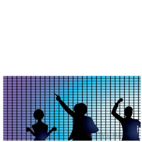 plakat disco party congee 70x33 cm