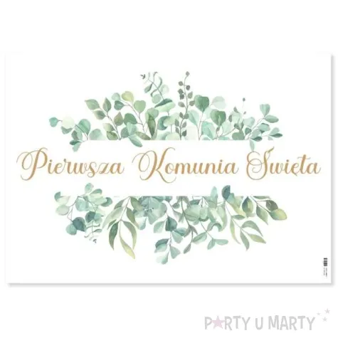 plakat komunia ihs eukaliptus beauty 68x48 cm